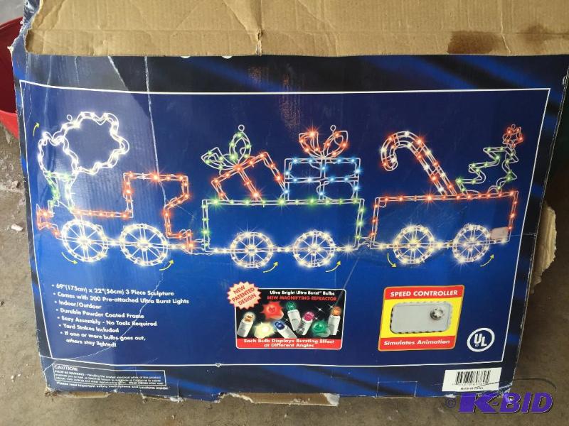 lot 43 image: Train Holiday lights...