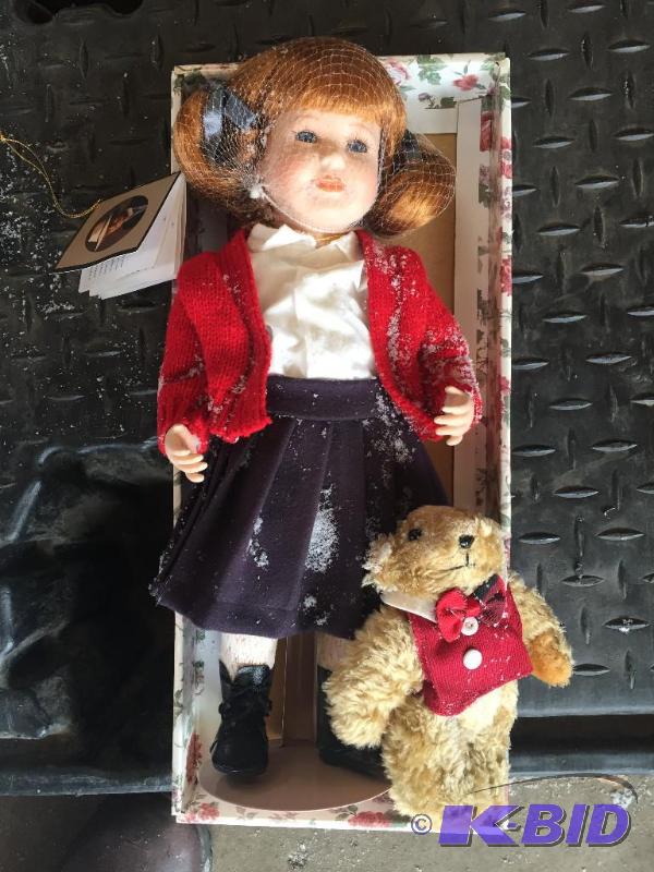 lot 49 image: Porcelain doll in box...