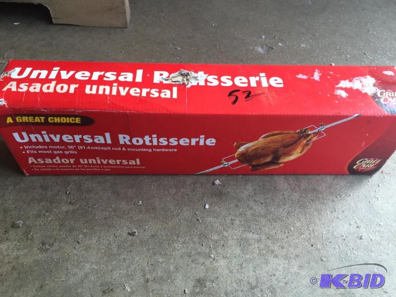 lot 52 image: Universal roastisserie...