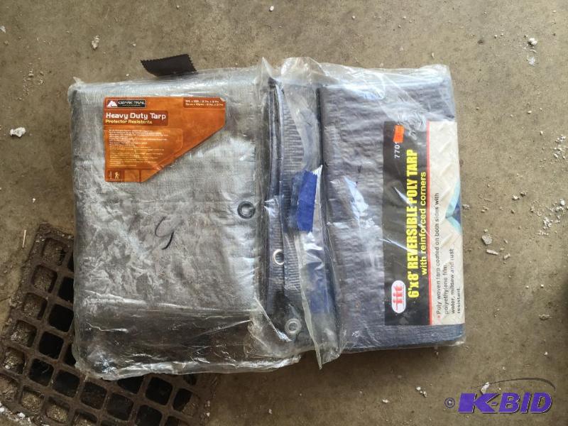 lot 53 image: Tarps, new in bags...