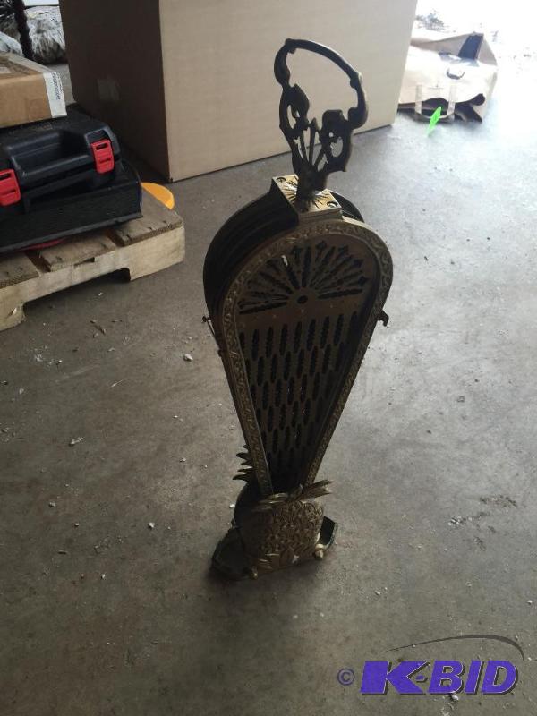 lot 54 image: Decorative fireplace bellows...
