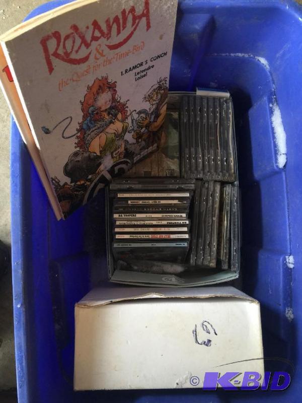 lot 63 image: Misc music cds and more in tote...