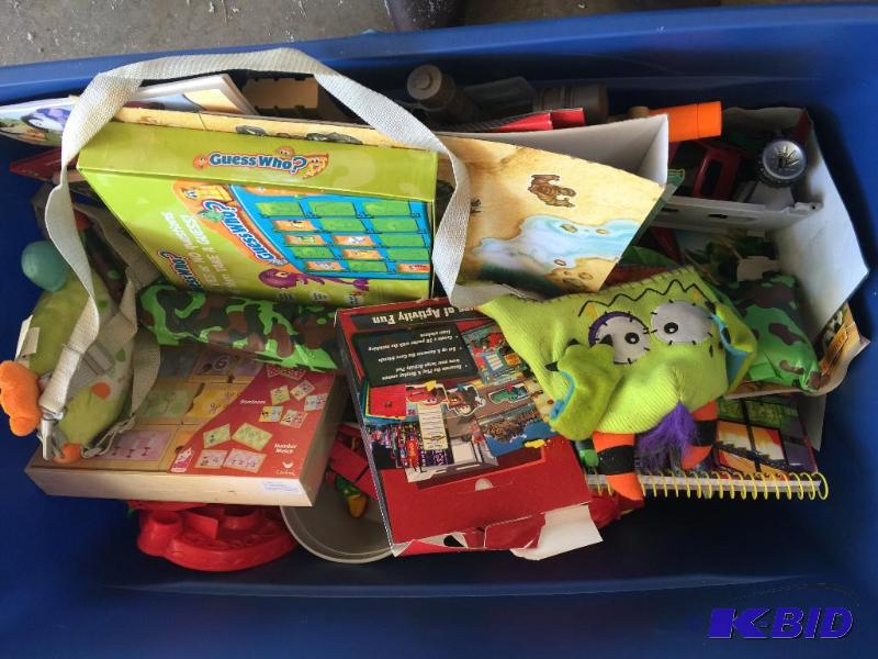 lot 85 image: Tote full of toys and more...