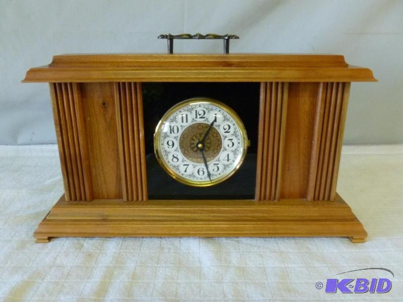 lot 10 image: Large custom made solid wood battery operated...