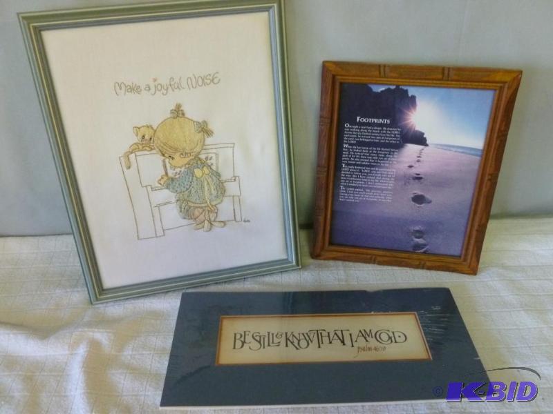 lot 129 image: This lot consists of a wood framed Precious M...