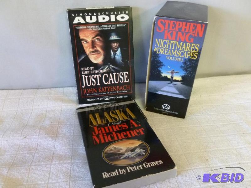 lot 130 image: Lot of three audio books. ...
