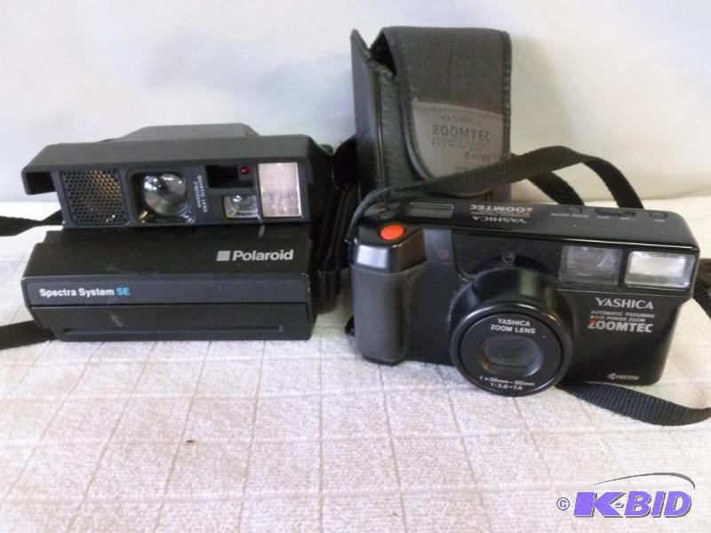 lot 45 image: Lot of two cameras that includes a Yashica&n...