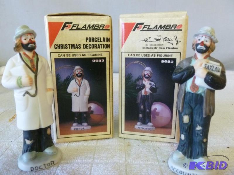 lot 79 image: Lot of two Flambro Imports - Emmett Kelly Jr....