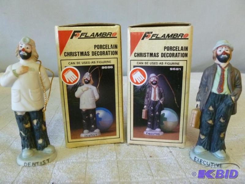 lot 80 image: Lot of two Flambro Imports - Emmett Kelly Jr....