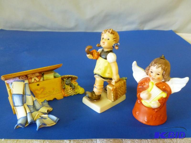 lot 94 image: Lot of three Goebel pieces that includes a Me...
