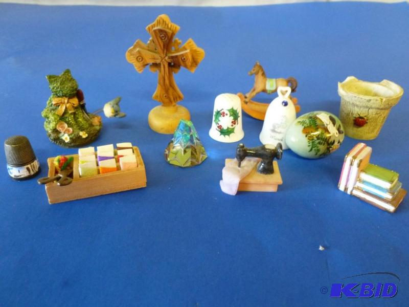 lot 95 image: Large lot of wooden wall stairs knick knacks....
