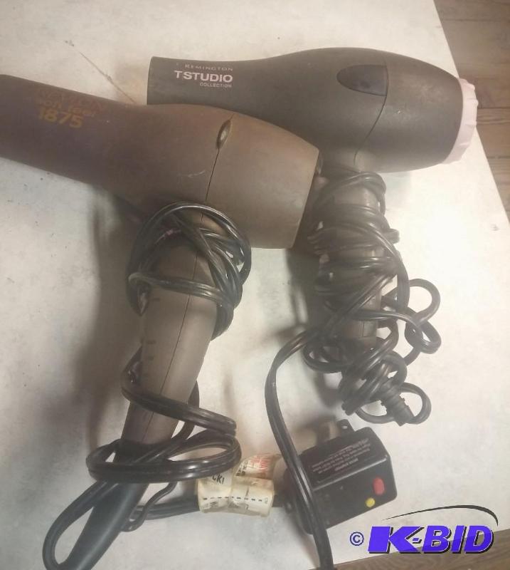 Lot of 2 Remington Blow dryers, both work as ...