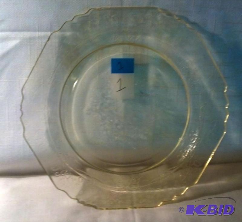 FLORENTINE NO.1 8 12&quot SALAD PLATE. YELL...