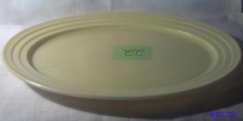MODERNTONE, PLATTER 12 IN OVAL, PASTEL YELLOW...