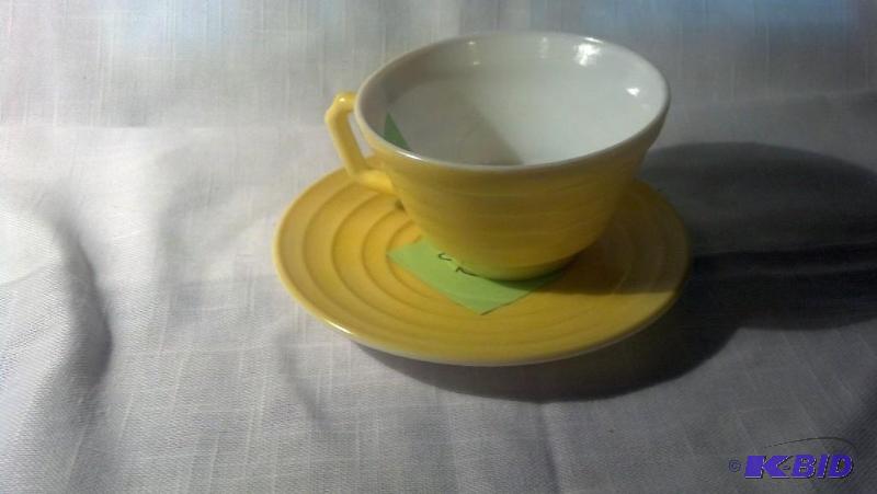 MODERNTONE, CUP AND SAUCER, YELLOW...