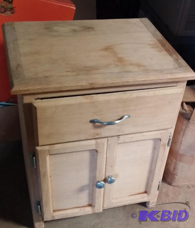 Natural Wood End table....