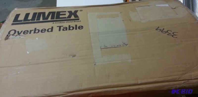 Lumex Deluxe Tilt Overbed Table Chrome-plated...
