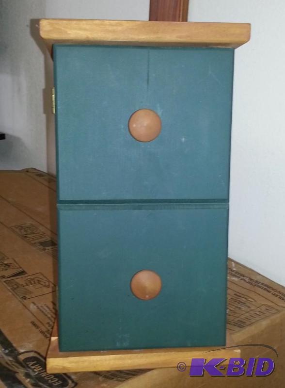 Hanging Shelving with door. 14 X 7 X 7...