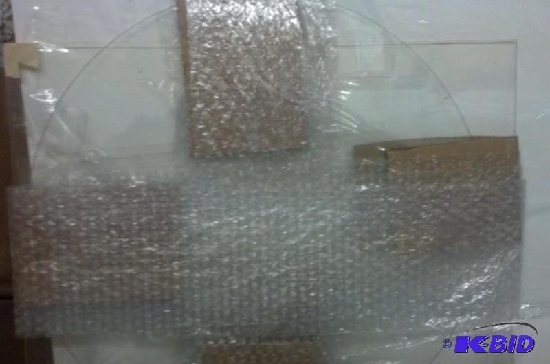 Art Supplies as shown-Glass Pieces 1-round...