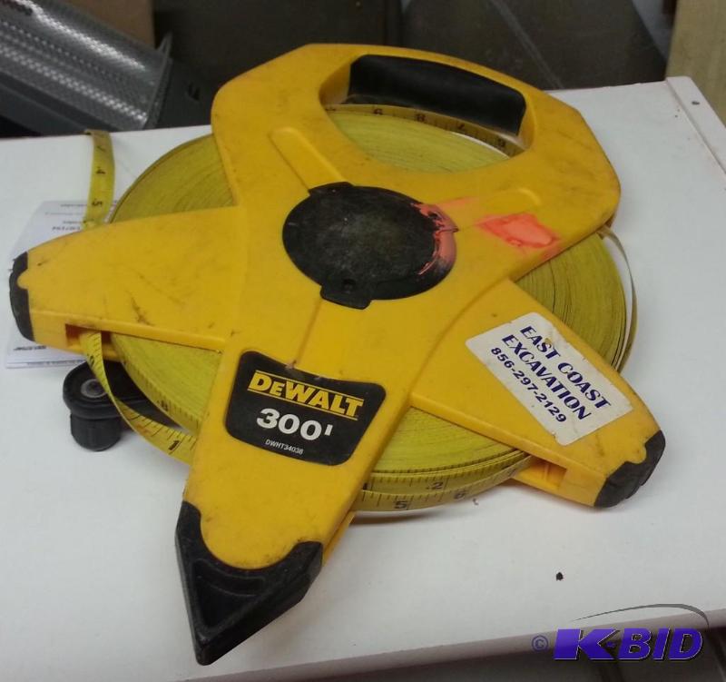 DeWalt 300 Foot Measuring tape. The first 5 i...