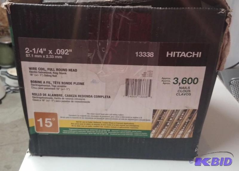 Hitachi 2 12&quot Coil Nails. 1800 Nails...