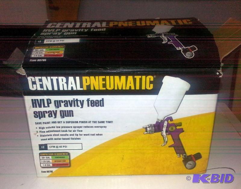 Central Pneumatic HVLP Touch Up Spray Gun, gr...