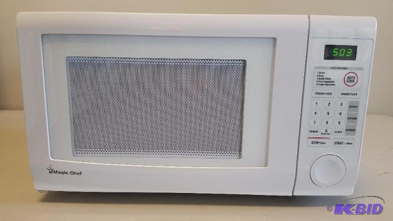 Magic Chef 1 1 Cu Ft Countertop Microwave In White New Tested