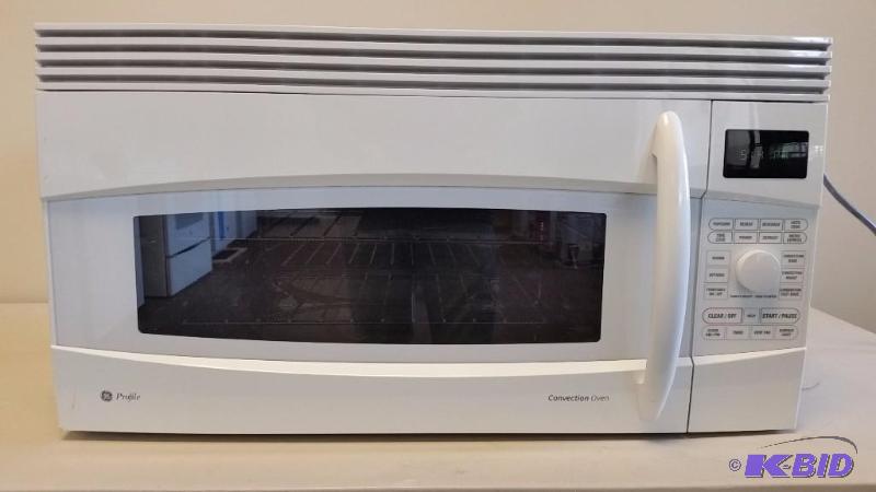 lot 14 image: GE Profile 1.7 cu. ft. Convection Over the  Range Microwave Oven  Used, Tested Works
