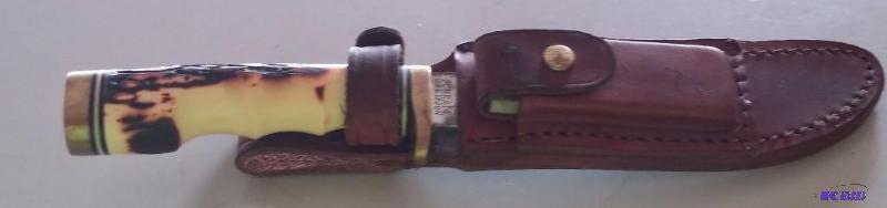 153UH Schrade Golden Spike Staglon Handle Fix...