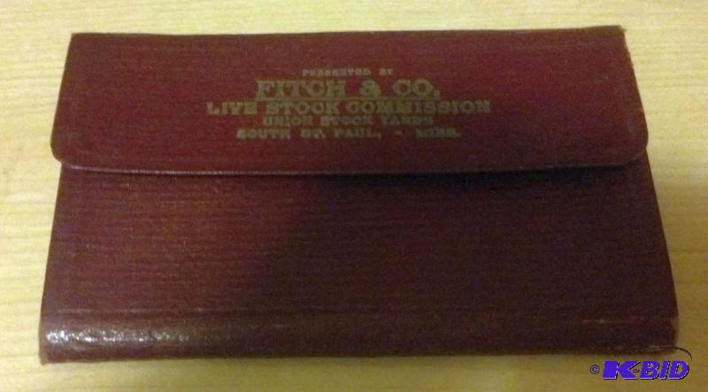 1928 Unused Live Stock Commissions Book...