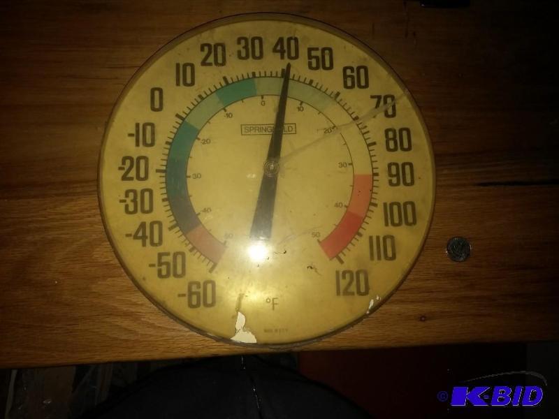 Vintage Springfield Outdoor Thermometer...