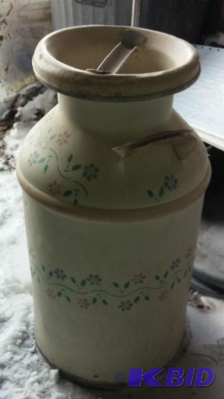 Hand Painted Vintage Milk Can...