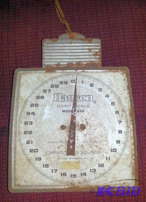 Vintage 60# Hanson dairy scale model 600. Vin...