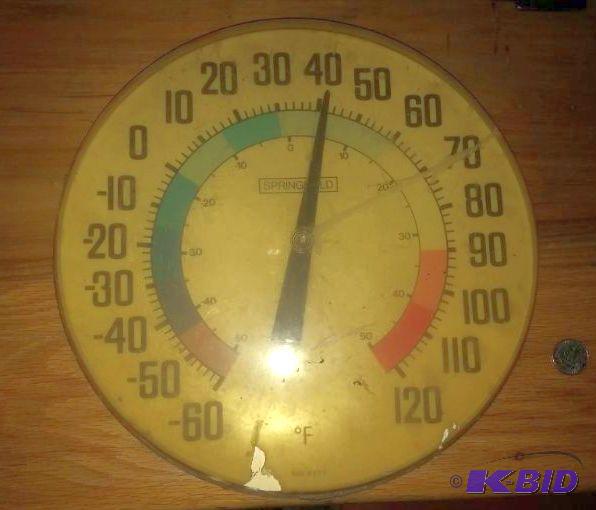 Vintage Springfield thermometer...