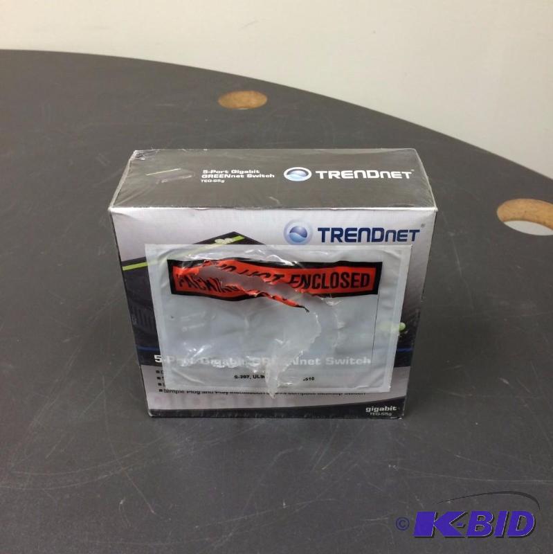 lot 10 image: NEW in Sealed Box TrendNet 5-Port Gigabit Gre...