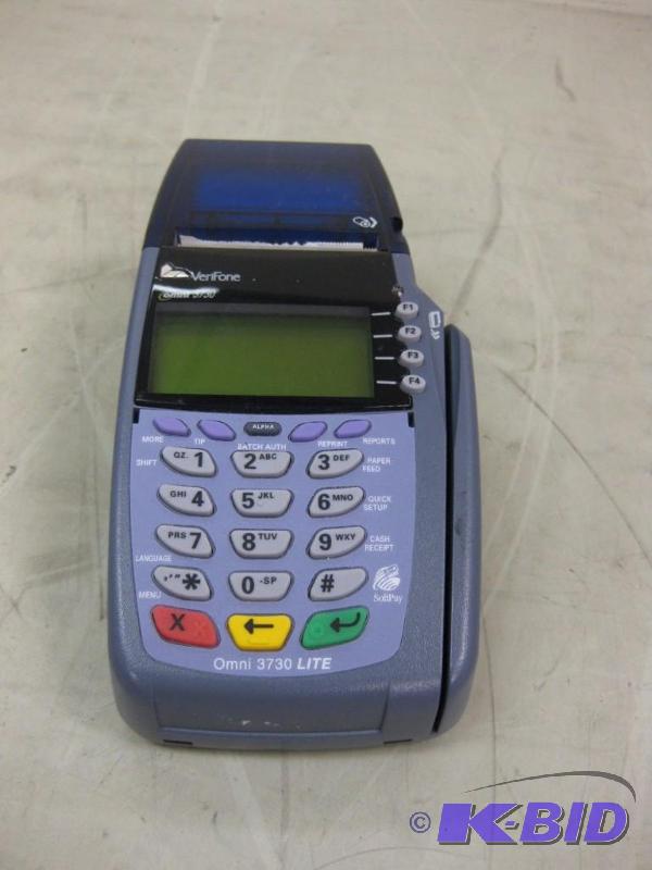 lot 14 image: Verifone Omni 3730 Credit Card Terminal Mode...