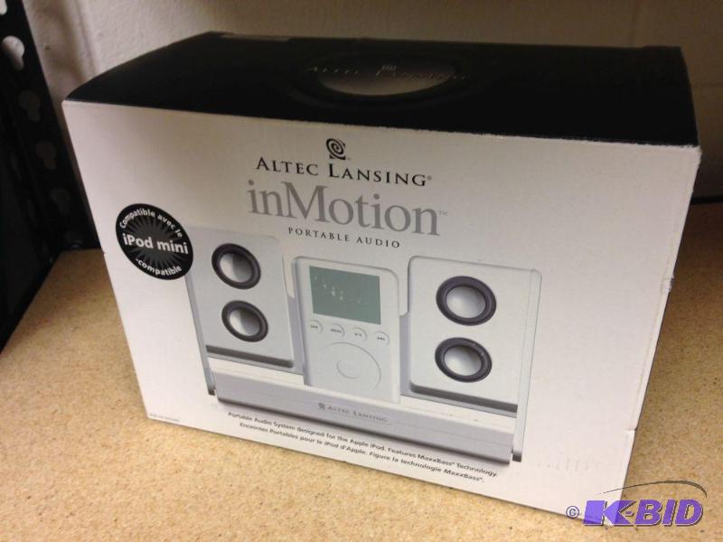 lot 29 image: Altec Lansing inMotion Portable Audio Player...