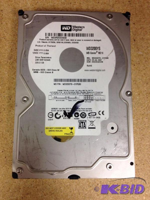 lot 36 image: Western Digital 320GB ARA Desktop Hard Drive...