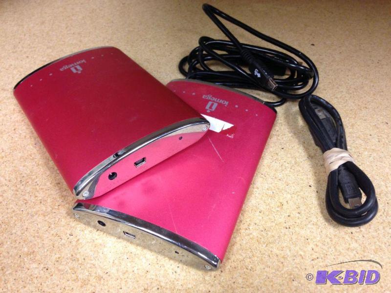 lot 37 image: Lot of (2) Iomega eGo 160GB 2.5" Externa...