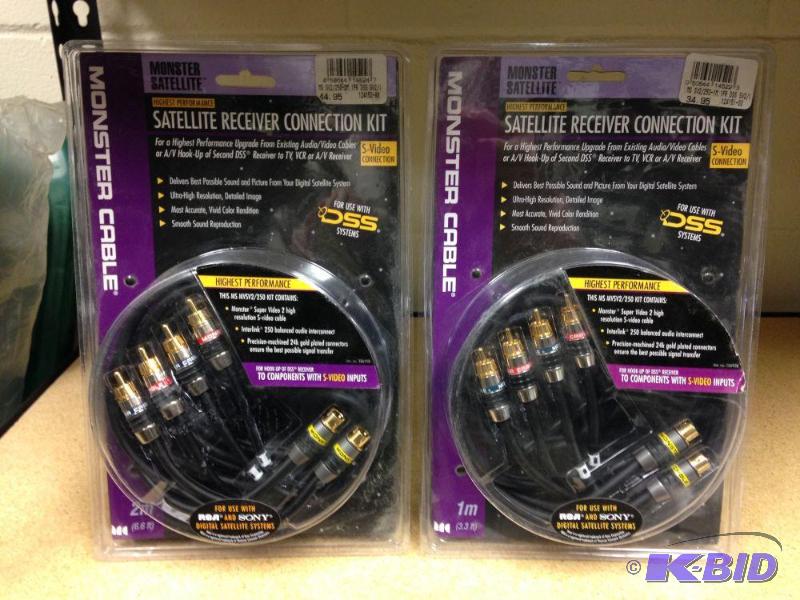 lot 4 image: Lot of (2) Brand New Monter Cable Packs for S...