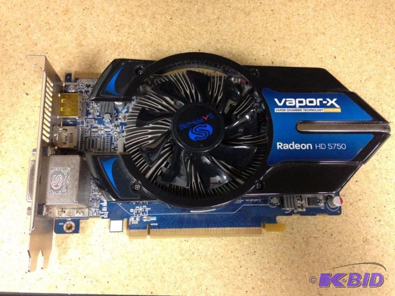 lot 6 image: Sapphire ATI Radeon HD5750 1GB Video Graphics...