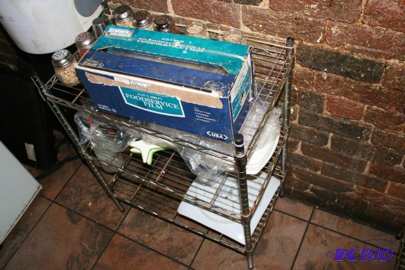 lot 30 image: Stainless Steel Metal Shelving