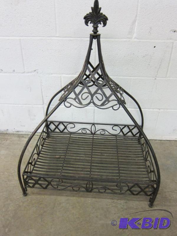 Ornate Metal Log Shelf