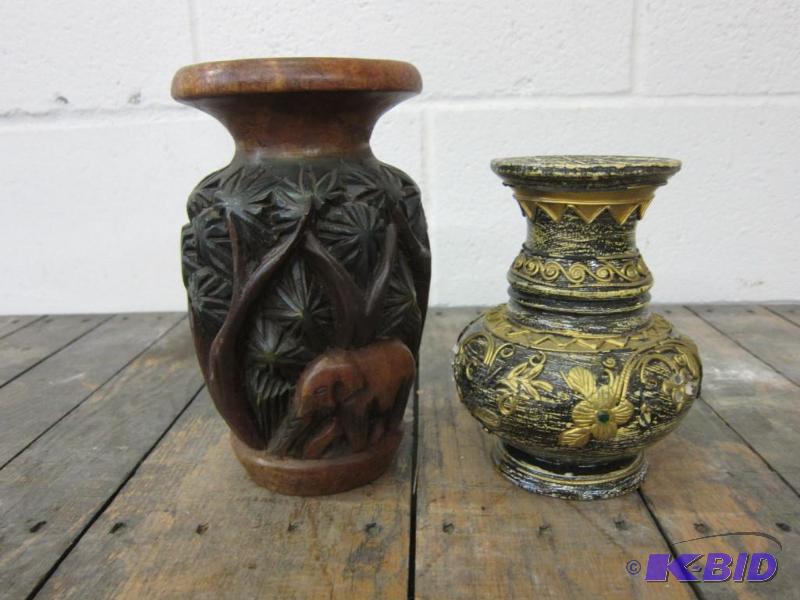 2 Ornate Vases