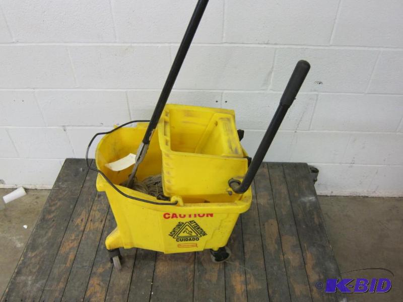 Industrial Rubbermaid Mop & Bucket