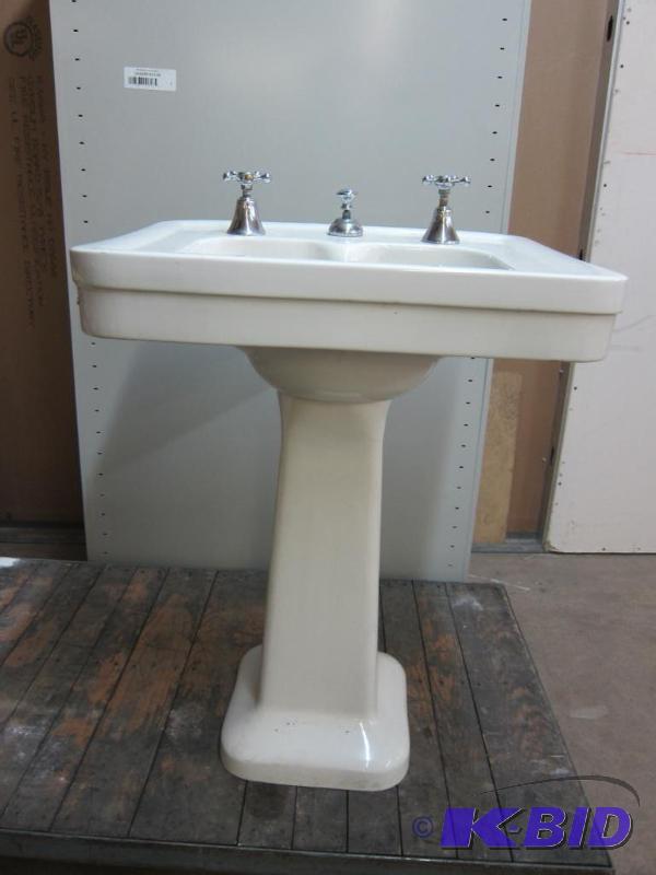 Crane Porcelain Sink and Pedestal