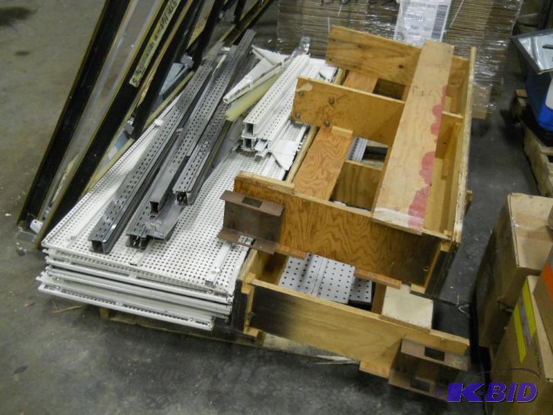 lot 26 image: 2 Sections of 59 wide Lozier Shelving. 14 Total Shelves.