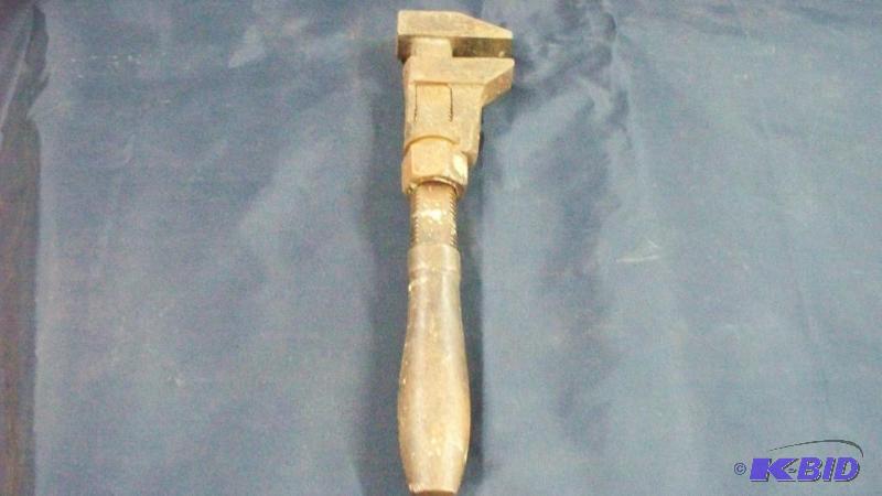 lot 32 image: 12 inch monkey wrench...