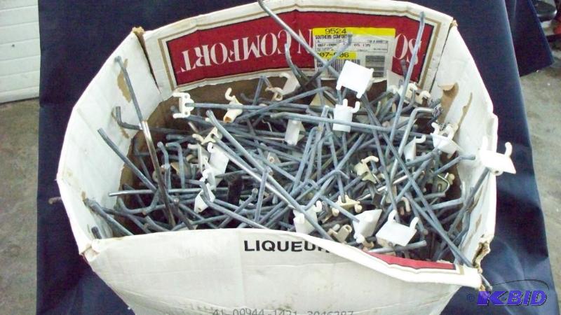 lot 35 image: Box of peg board hooks...