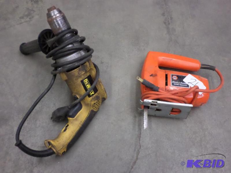 (1) DeWalt Drill &amp (1) Black &amp Decker...